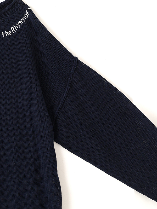 エンブロイダリーローゲージニットプルオーバー