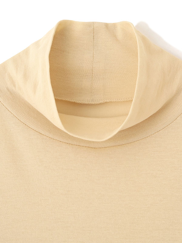 ハーフスリーブハイネックシアープルオーバー