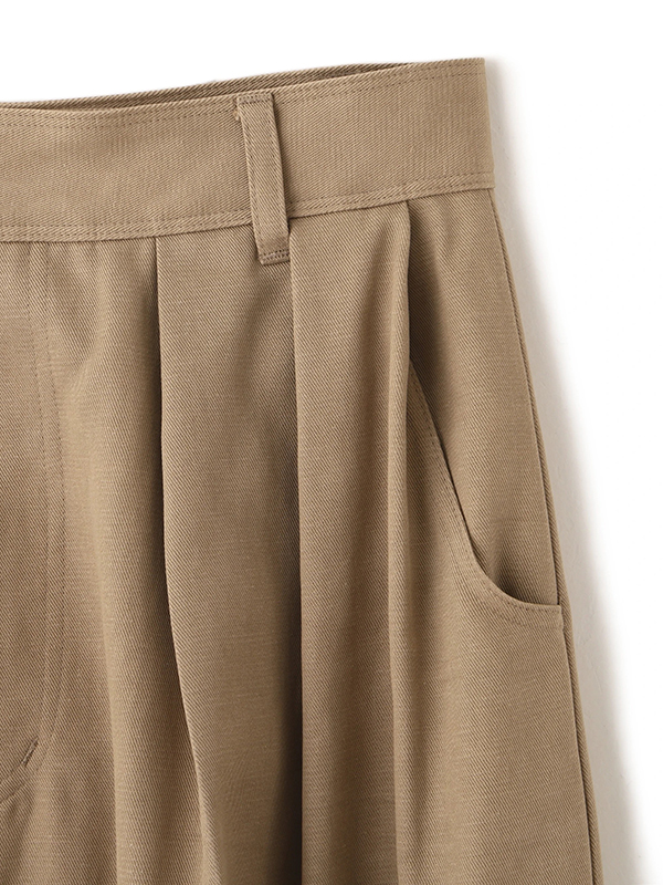 ソフトコットンタックカーブパンツ