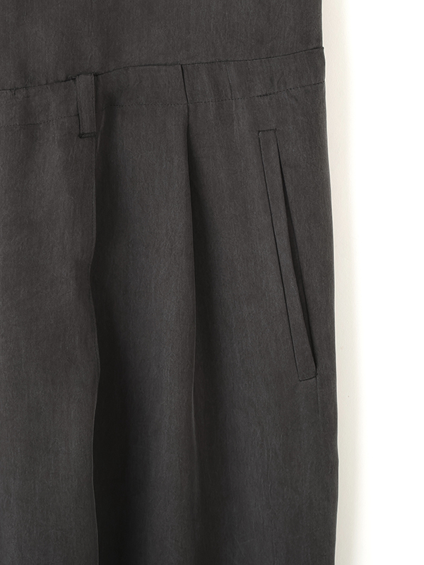 クルーネックキュプラタンクオールインワン