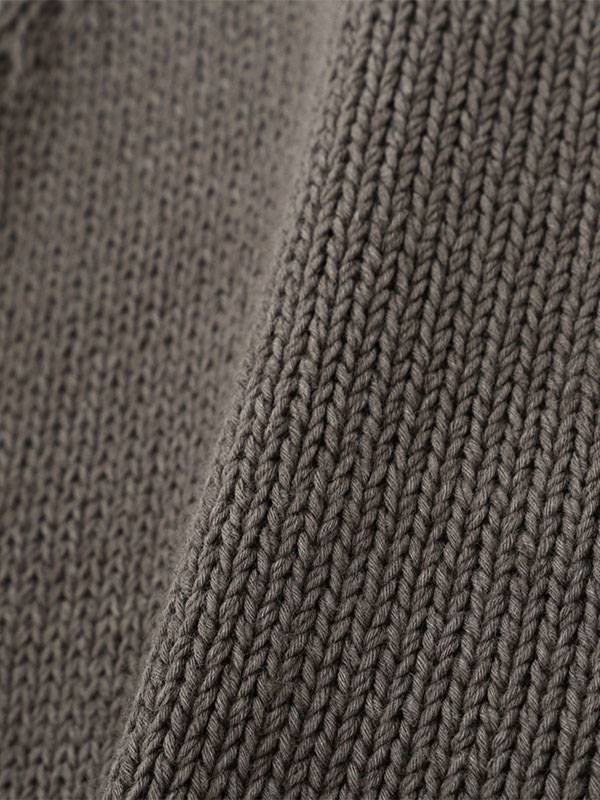 ハイネックコンパクトニットカーディガン