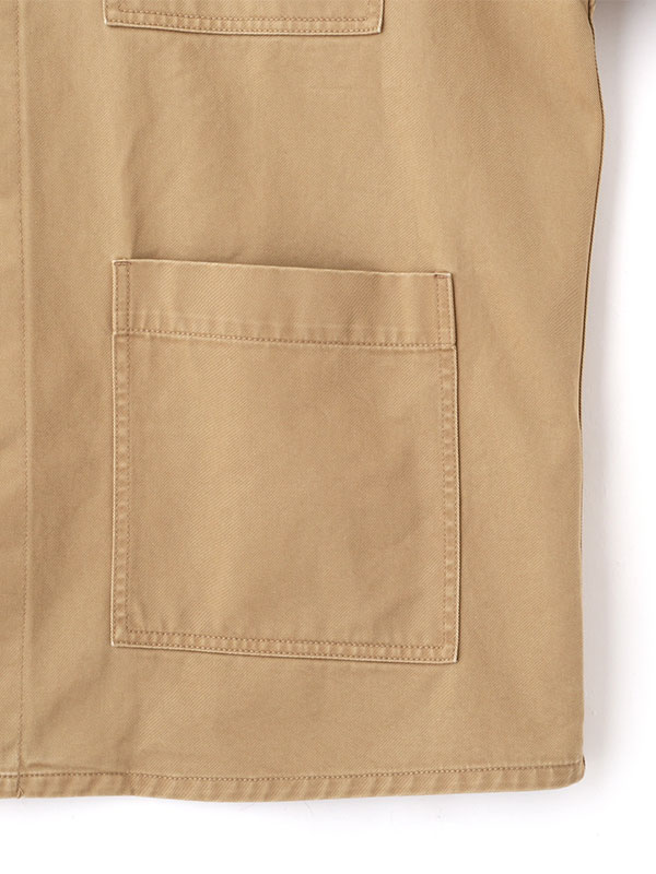 コンビネックワークディティールジャケット(S BEIGE): アウター コンビネックワークディティールジャケット(S BEIGE): アウター