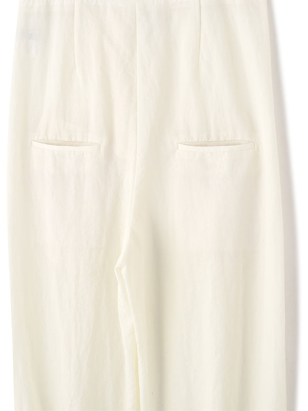 サスペンダーヘムタックカーブパンツ(S WHITE): ボトムス