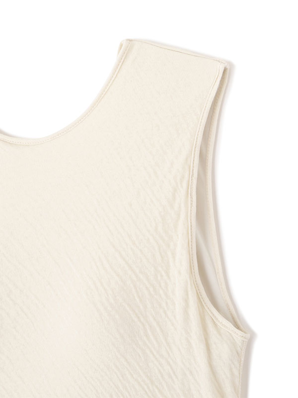 【ETRE TOKYO】ダブルクロス2wayスリーブレスプルオーバー アイボリー ETRE TOKYO】ダブルクロス2wayスリーブレスプルオーバー アイボリー
