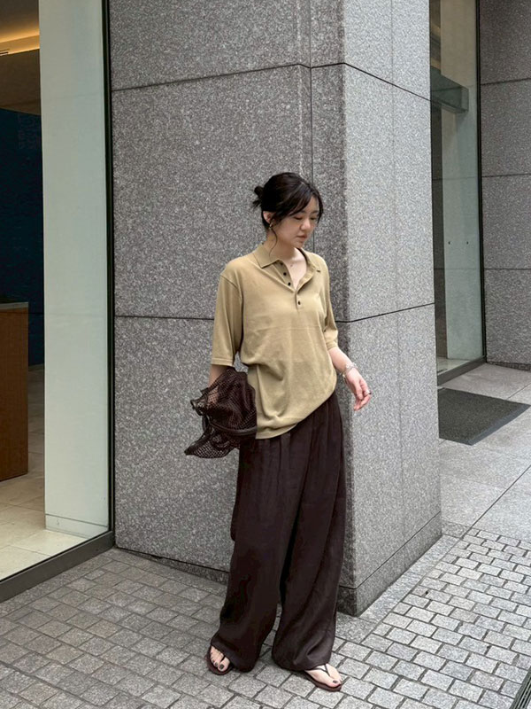 ドロストヘムリネンワイドパンツ(S WHITE): ボトムス │ ETRE