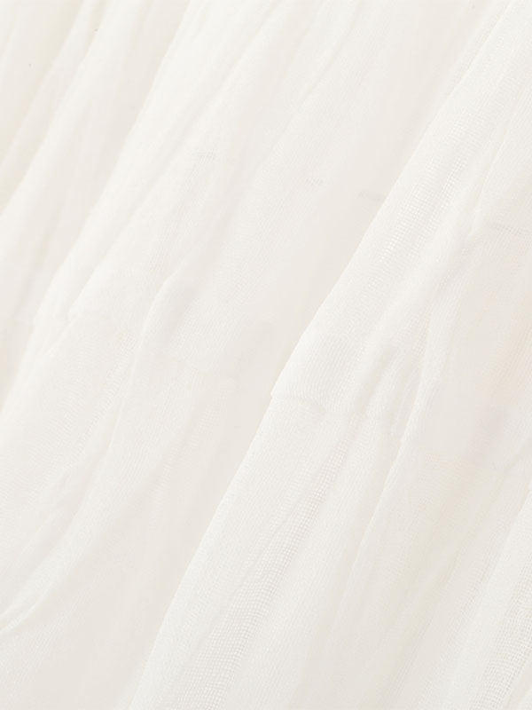 ランダムプリーツシアープルオーバー