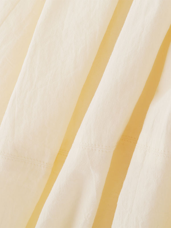 タックギャザーショートブラウス