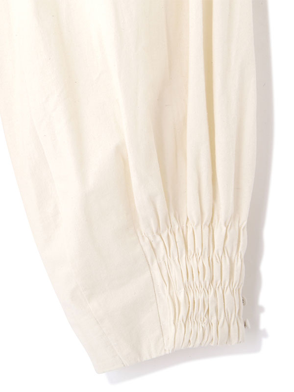 コットンシルクカーヴィーパンツ