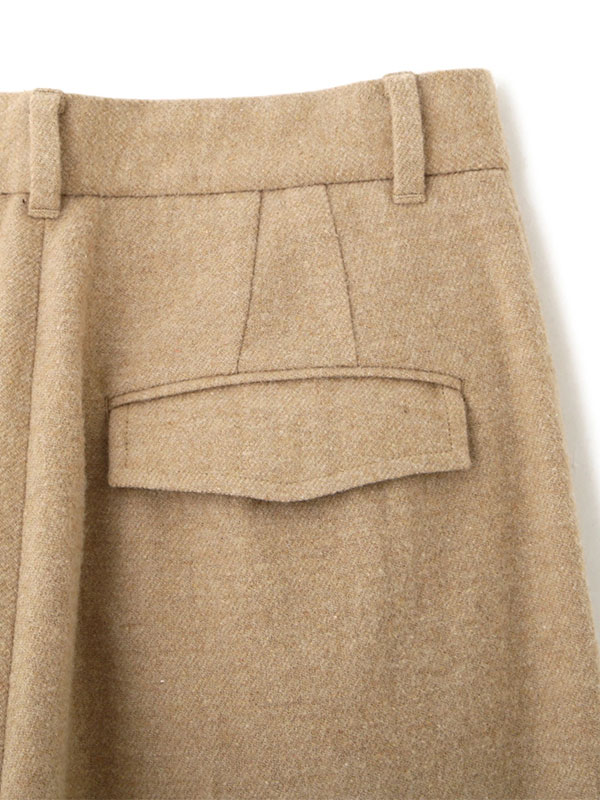 ウールツイルセミワイドパンツ