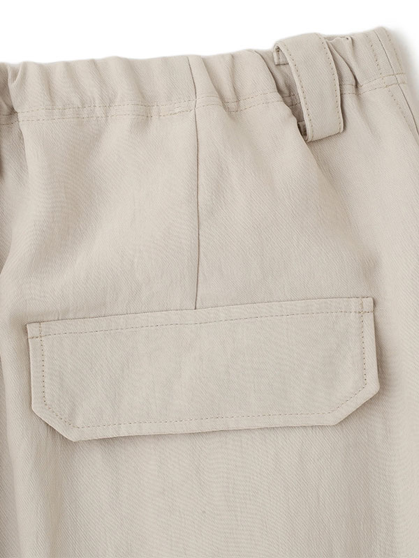 バックサテンリラクシーカーゴパンツ