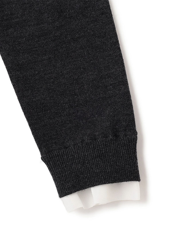 SANTEフラワーモチーフＶネックニットカーディガン