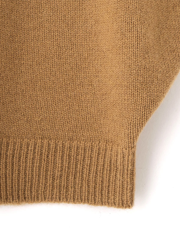 ウールカシミヤスリーブレスニットプルオーバー