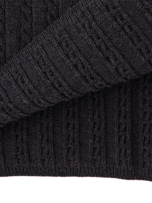 ナローケーブルニットワンピース