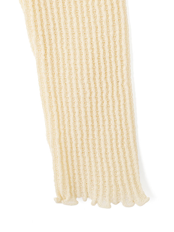 Vネックメローシアーカーディガン