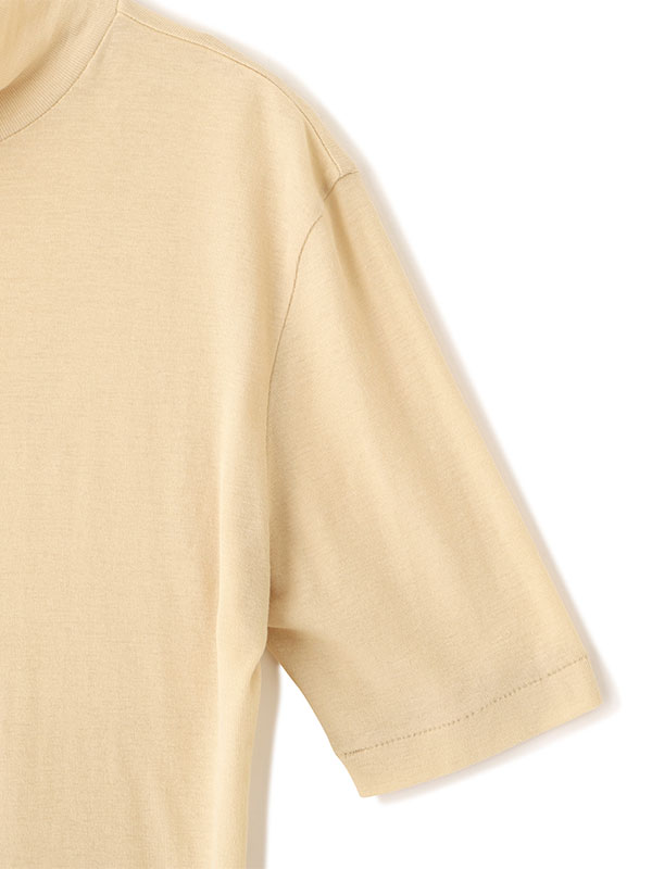 ハーフスリーブハイネックシアープルオーバー