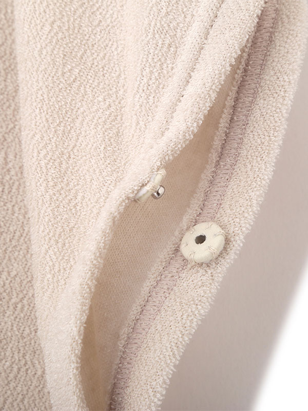 フェードパイルフードポンチョ