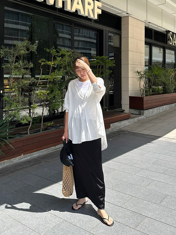 6月14日削除！ETRE TOKYO 新作 完売 スリットサテンスカート M | www 