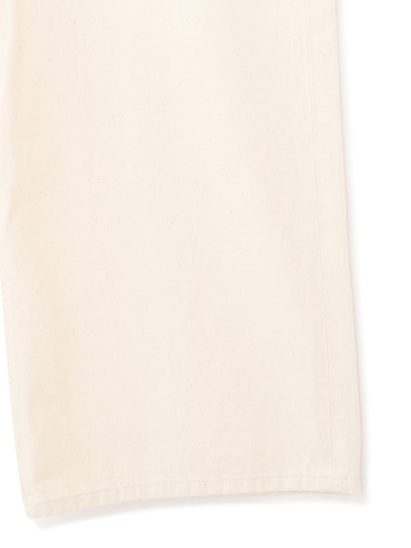 カットオフネックデニムオールインワン