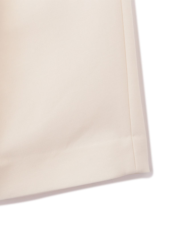 ベルテッドハイウエストタックパンツ(S OFF WHITE): ボトムス