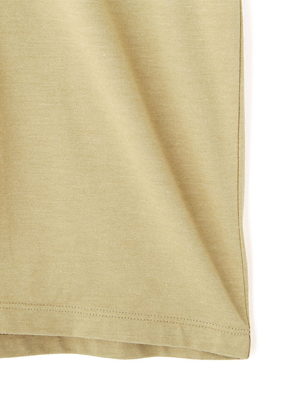 three dots パウダリーコットンTee(F OFF WHITE): トップス