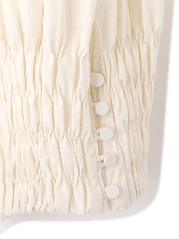 コットンシルクカーヴィーパンツ