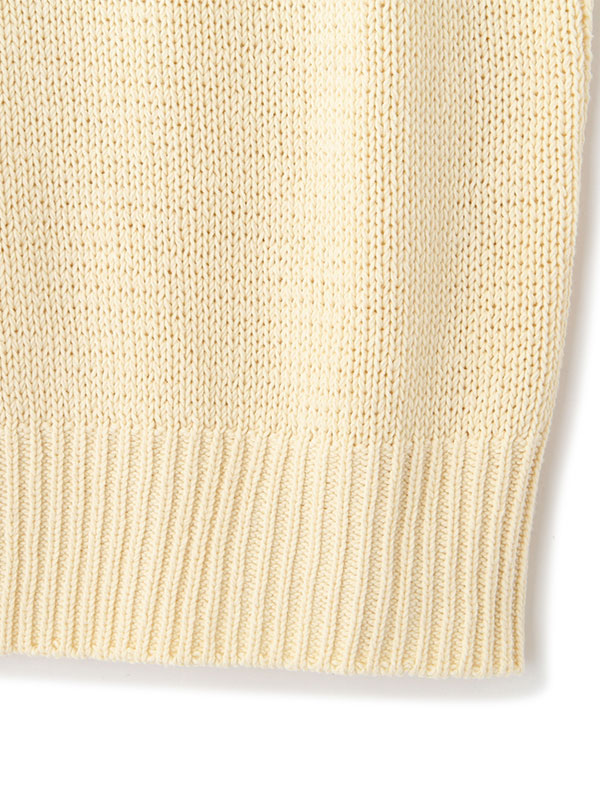 Vネックスリーブレスニットプルオーバー(F WHITE): トップス