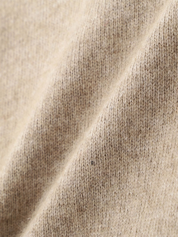 プレーンステッチVネックニットベスト