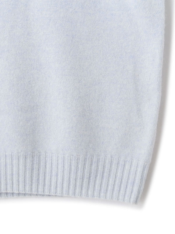 ハーフジップハイゲージニットプルオーバー