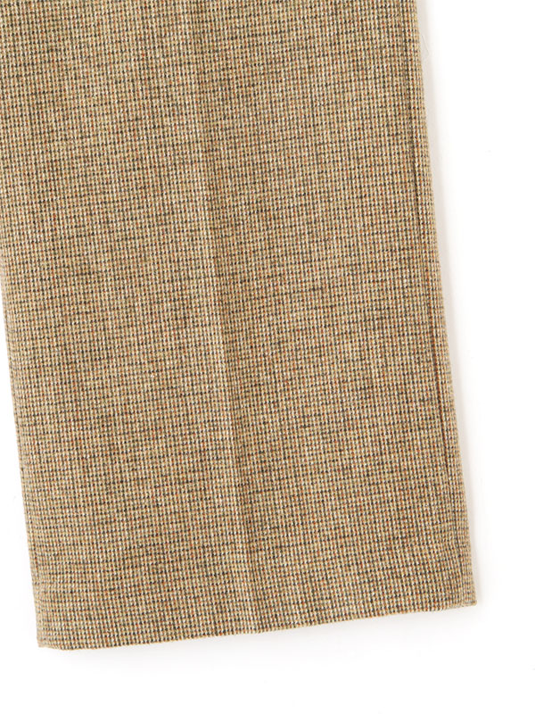 チェックツィードセンタークリースパンツ