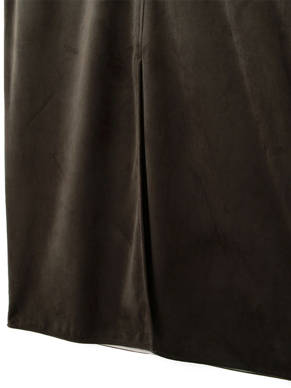 プランジングベロアワンピース