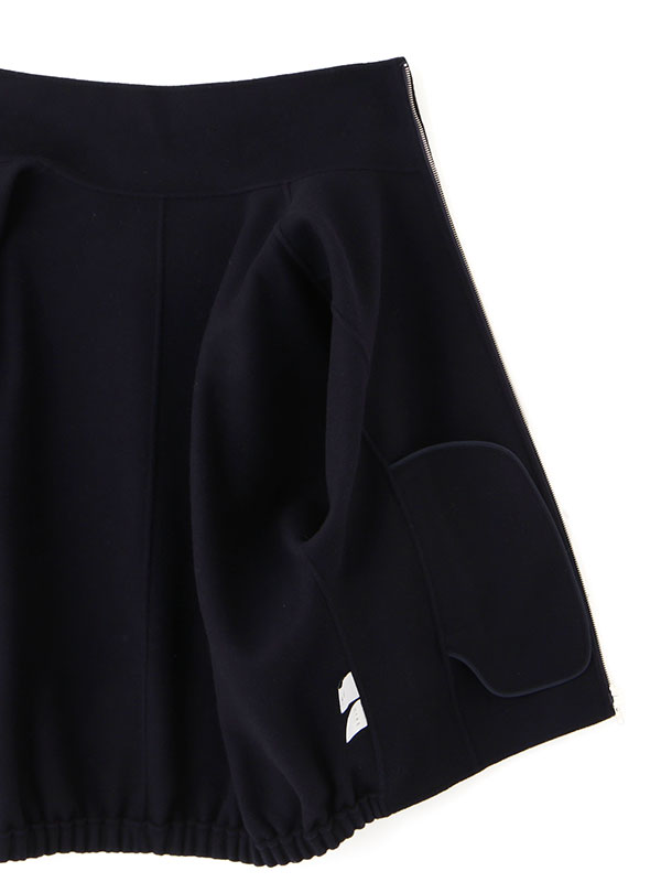 メルトンスタンドネックリバーブルゾン