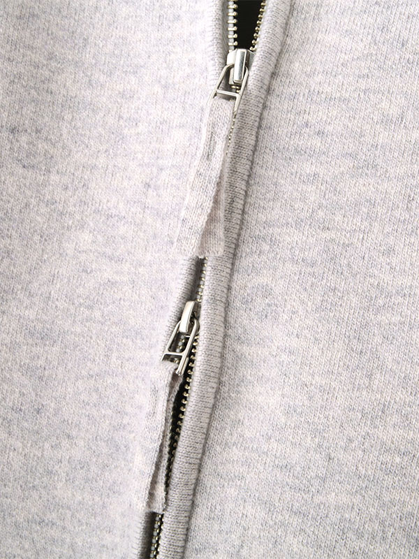 ダブルフェイスオーバーサイズニットパーカー