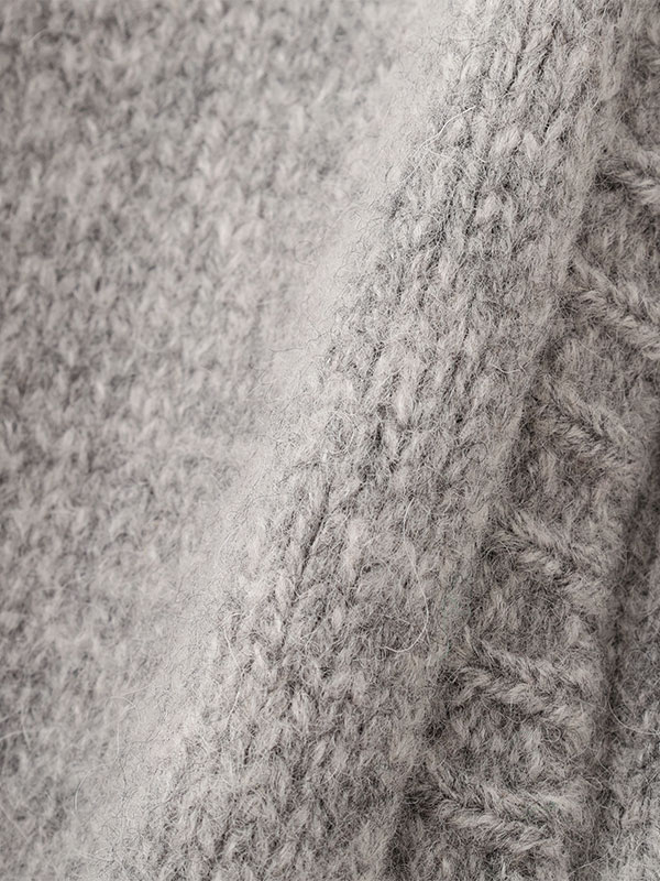 レイヤードニットラップスカート