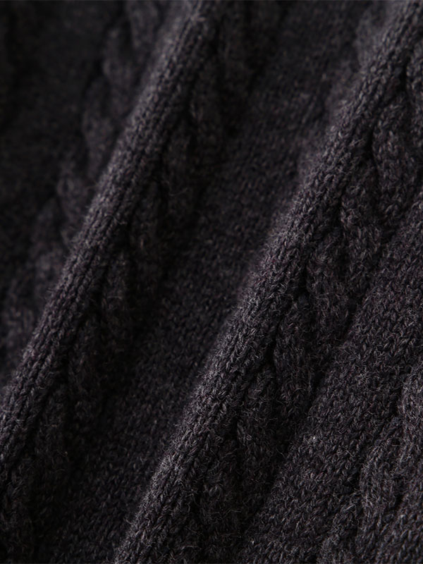 ナローケーブルニットワンピース