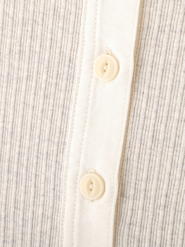 3/4スリーブヘンリーネックプルオーバー