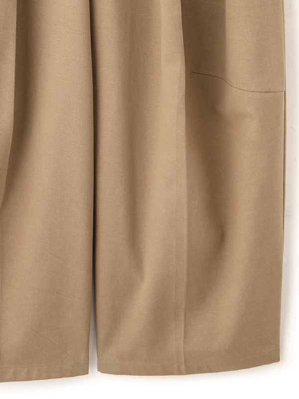 ソフトコットンタックカーブパンツ