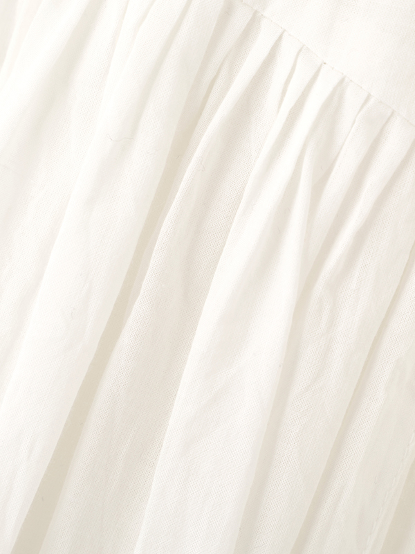 エアリーコットンガーメントダイボリュームスカート