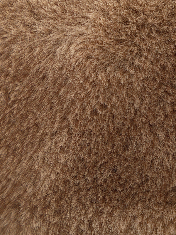 ファーカラーフェイクレザーブルゾン