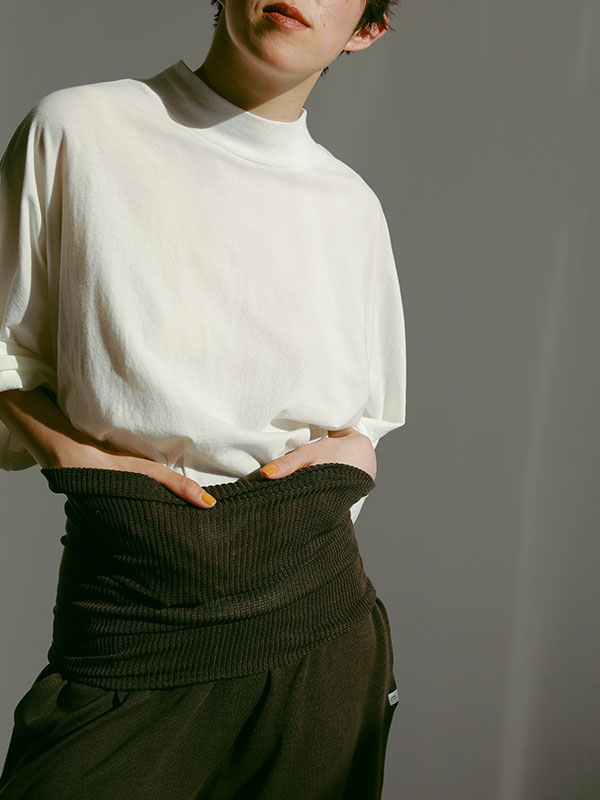 リブニットボディーウォーマー