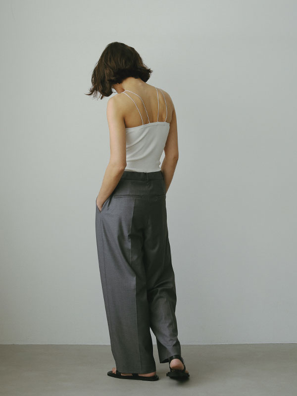 DEPENDRE アジャスタブルタックパンツ(S BEIGE): ボトムス │ ETRE