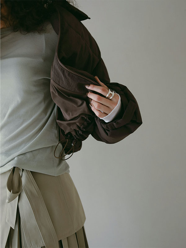 パディングショートブルゾン