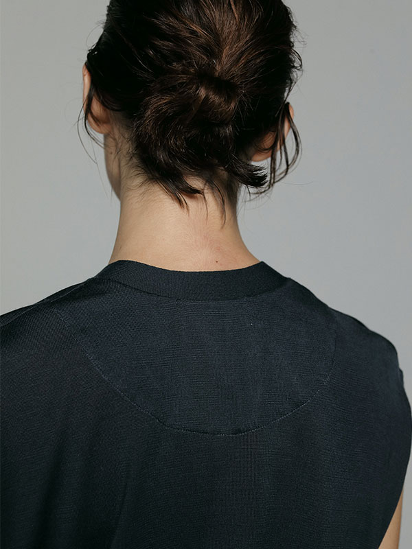 SANTEシルクVネックニットベスト