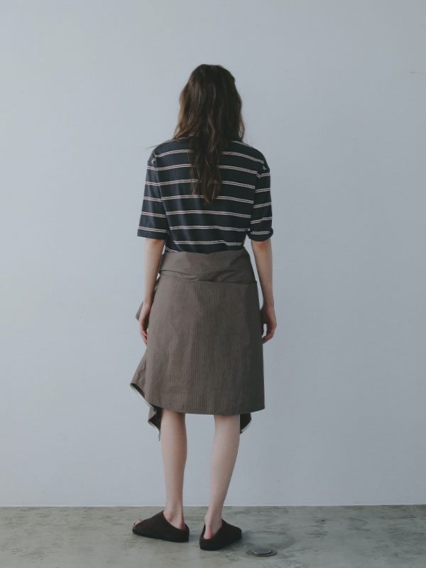 リサイクルコットンボーダーTee(F IVORY): トップス │ ETRE