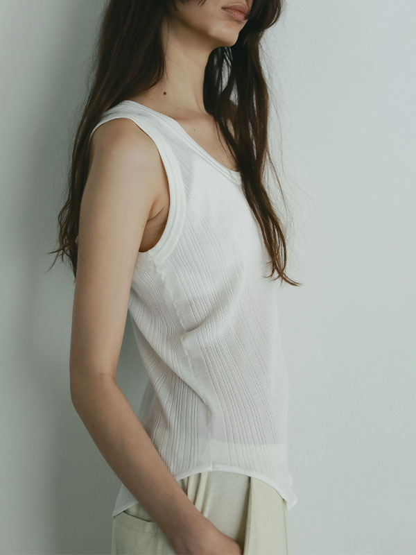 ランダムリブニットタンク