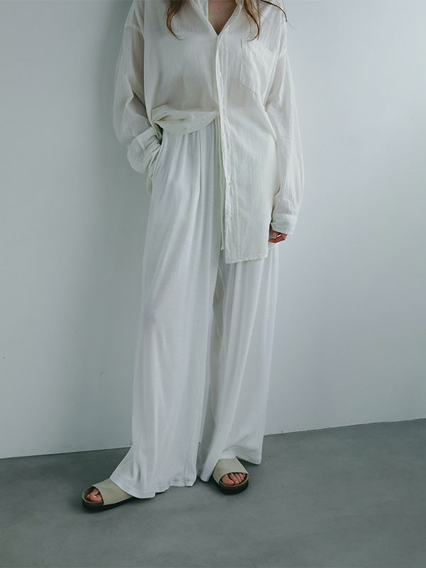 エアリーカットセミワイドパンツ