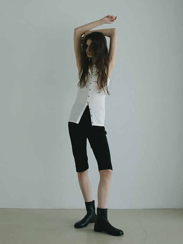 ETRE TOKYO ホールガーメントニットバイカーパンツ ホールガーメントニットバイカーパンツ(S IVORY): ボトムス