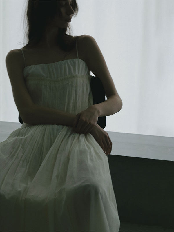 インドコットンエアリーキャミワンピース