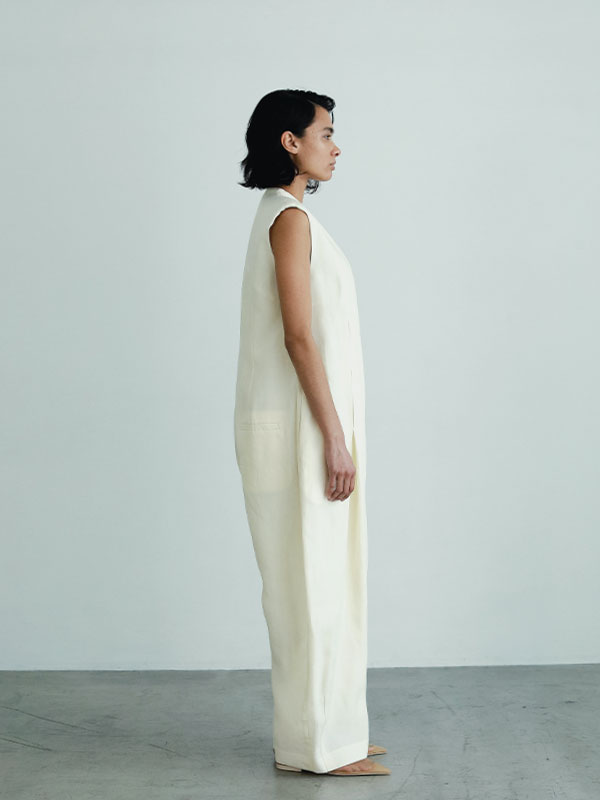 SANTEスリーブレスカーヴィーオールインワン