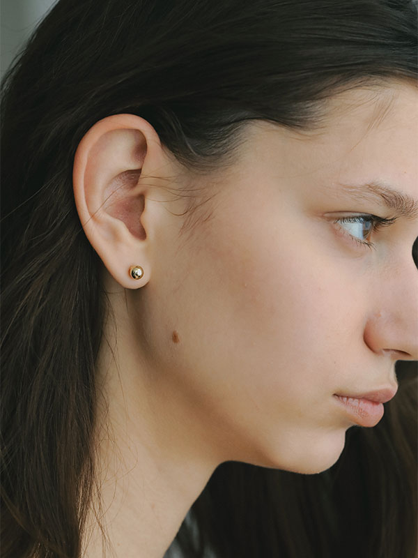 タイニーシルバーピアス