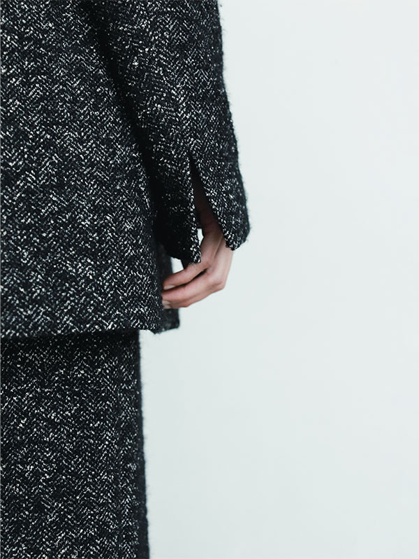 SANTEヘリンボーンツィードジャケット